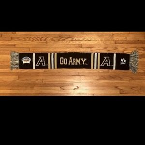 Army Navy Game Scarf, Go Army, Argyle Black & Gold